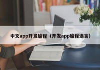 中文app开发编程（开发app编程语言）
