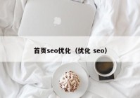 首页seo优化（优化 seo）