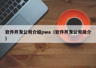 软件开发公司介绍pwa（软件开发公司简介）